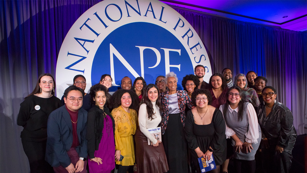 Dorothy Butler Gilliam with NPF 2024 Widening the Pipeline fellows